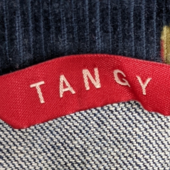 VTG Tangy cropped denim and corduroy trimmed jacket, Size XL - Picture 3 of 6